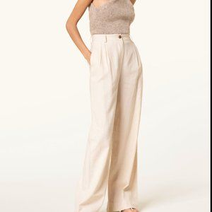 BY AYLIN KOENIG Wanda Linen Wide Leg Pants Size S